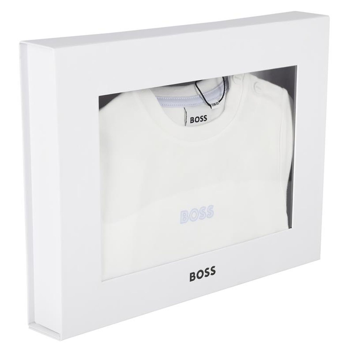 طقم شورت بالشعار للاولاد باللون الابيض والازرق , 1, hi-res