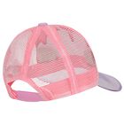 Girls White & Pink Logo Cap, 1, hi-res