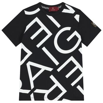 Boys Black Logo T-Shirt