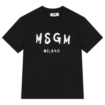 تيشيرت بشعار باللون الاسود