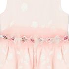 فستان بنات بطبعة الزهور باللون الوردي والأبيض, 2, hi-res