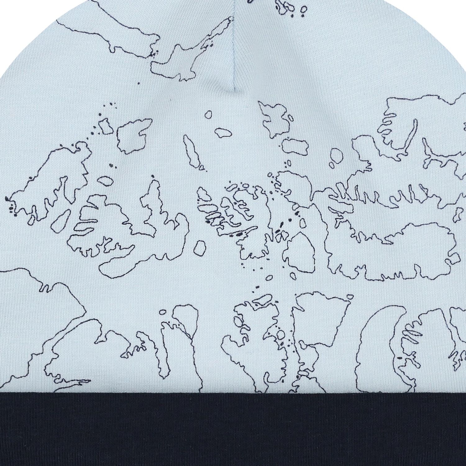 قبعة خريطة جغرافية باللون زرقاء داكنة وزرقاء للأولاد , 1, hi-res