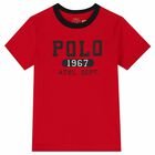Boys Red Logo T-Shirt, 2, hi-res