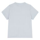 Younger Boys Mini Me Blue Logo T-Shirt, 1, hi-res