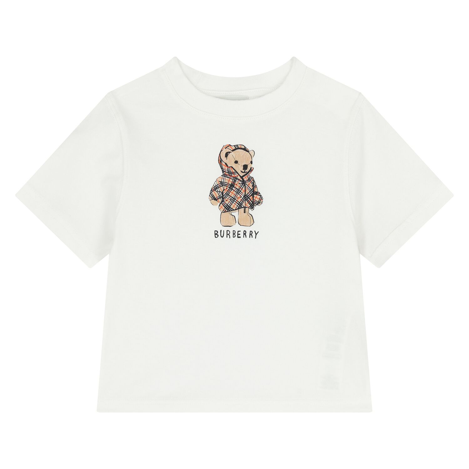 Younger White Thomas Bear Logo T-Shirt, 1, hi-res