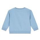 Younger Boys Blue & Beige Ikonik Karl Tracksuit, 1, hi-res