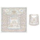 White & Blue Nutcracker Baby Carré Swaddle & Bib Gift Set, 1, hi-res