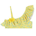 Girls Yellow Floral Bikini, 1, hi-res