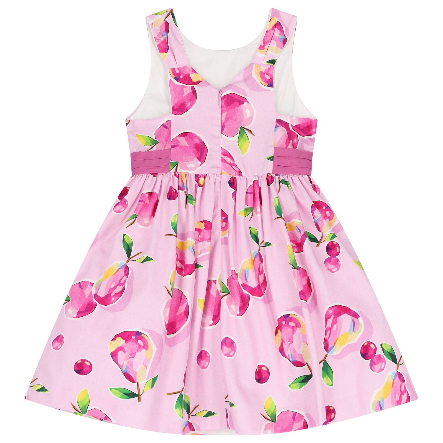Girls Pink Fruits Dress, 1, hi-res image number null