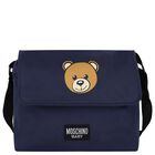 Navy Blue Teddy Bear Baby Changing Bag, 3, hi-res