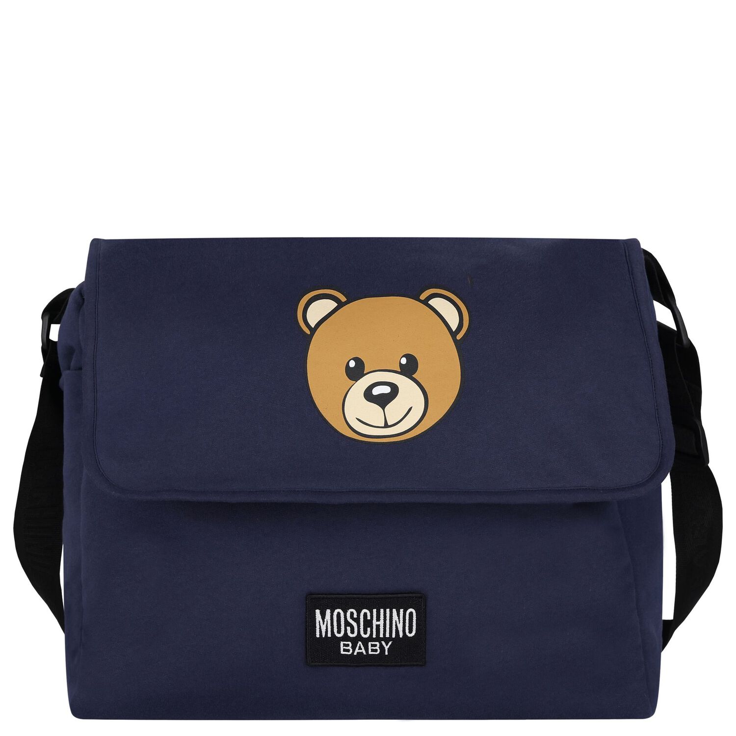 Navy Blue Teddy Bear Baby Changing Bag, 3, hi-res