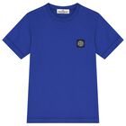 Boys Blue Logo T-Shirt, 4, hi-res