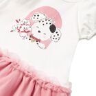 فستان بنات بطبعة الزهور باللون الأبيض والزهري, 2, hi-res