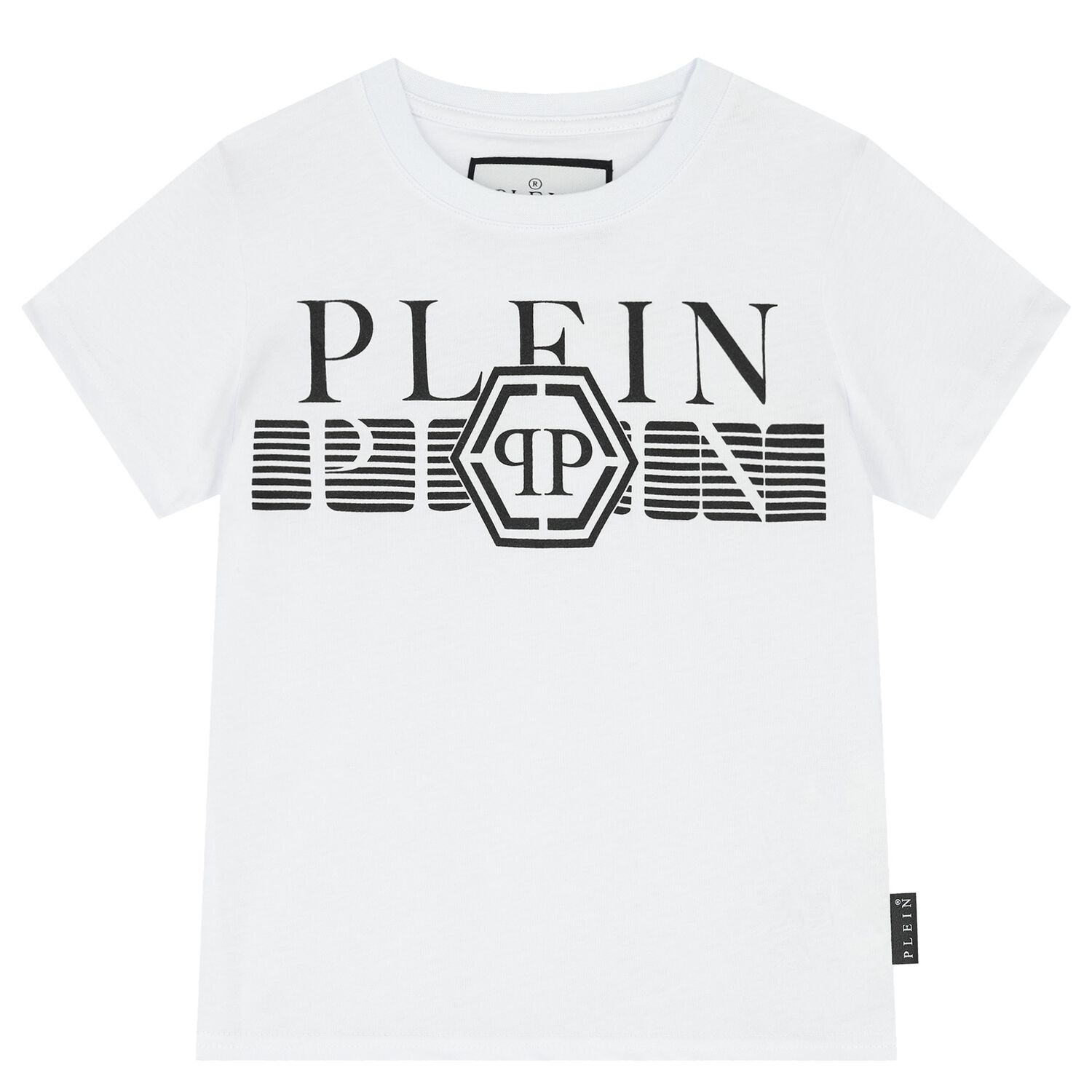 تيشيرت أولاد بالشعار باللون الأبيض, 1, hi-res image number null