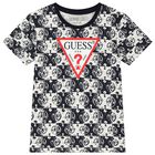 Boys Navy Blue Logo Shorts Set, 2, hi-res