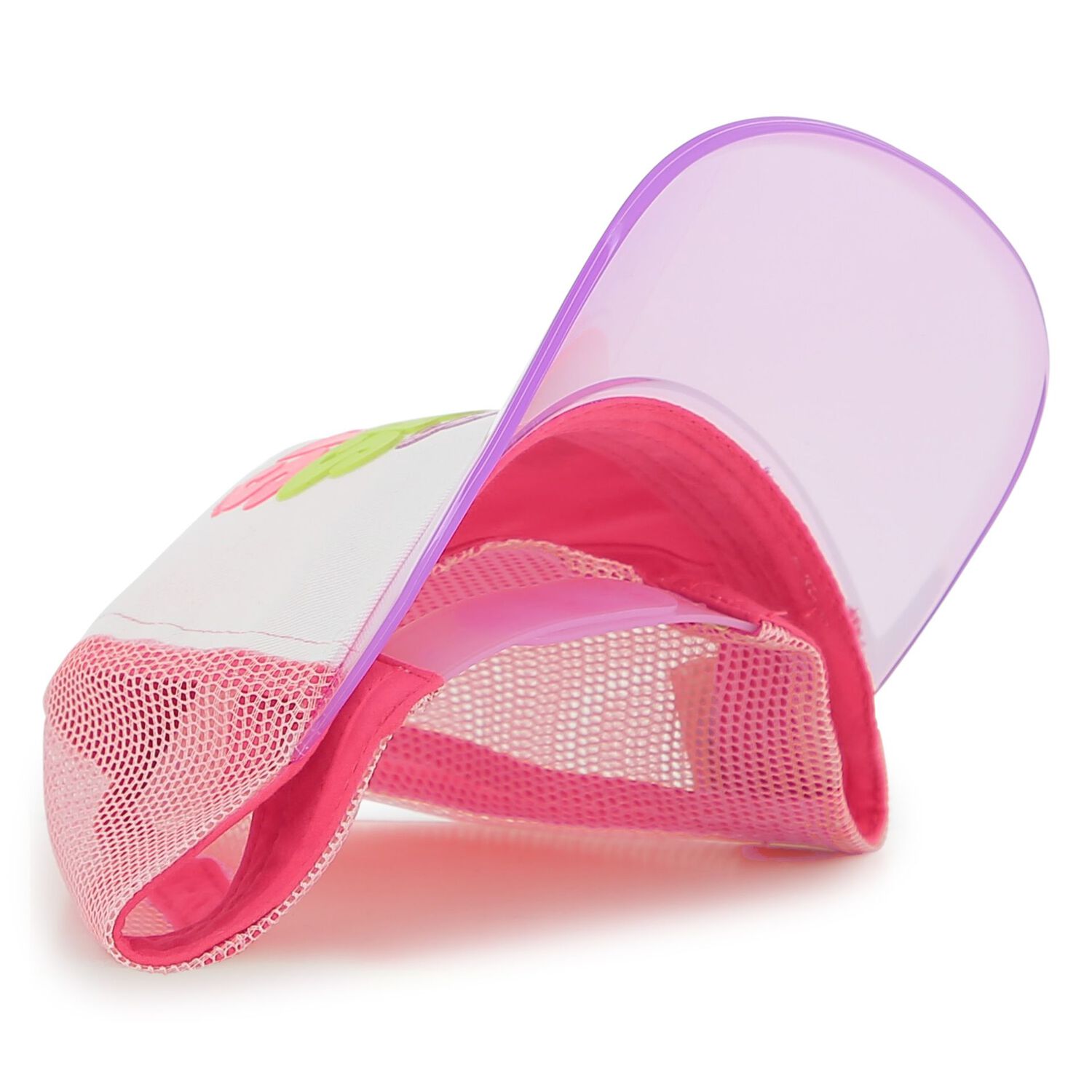 Girls White & Pink Logo Cap, 1, hi-res