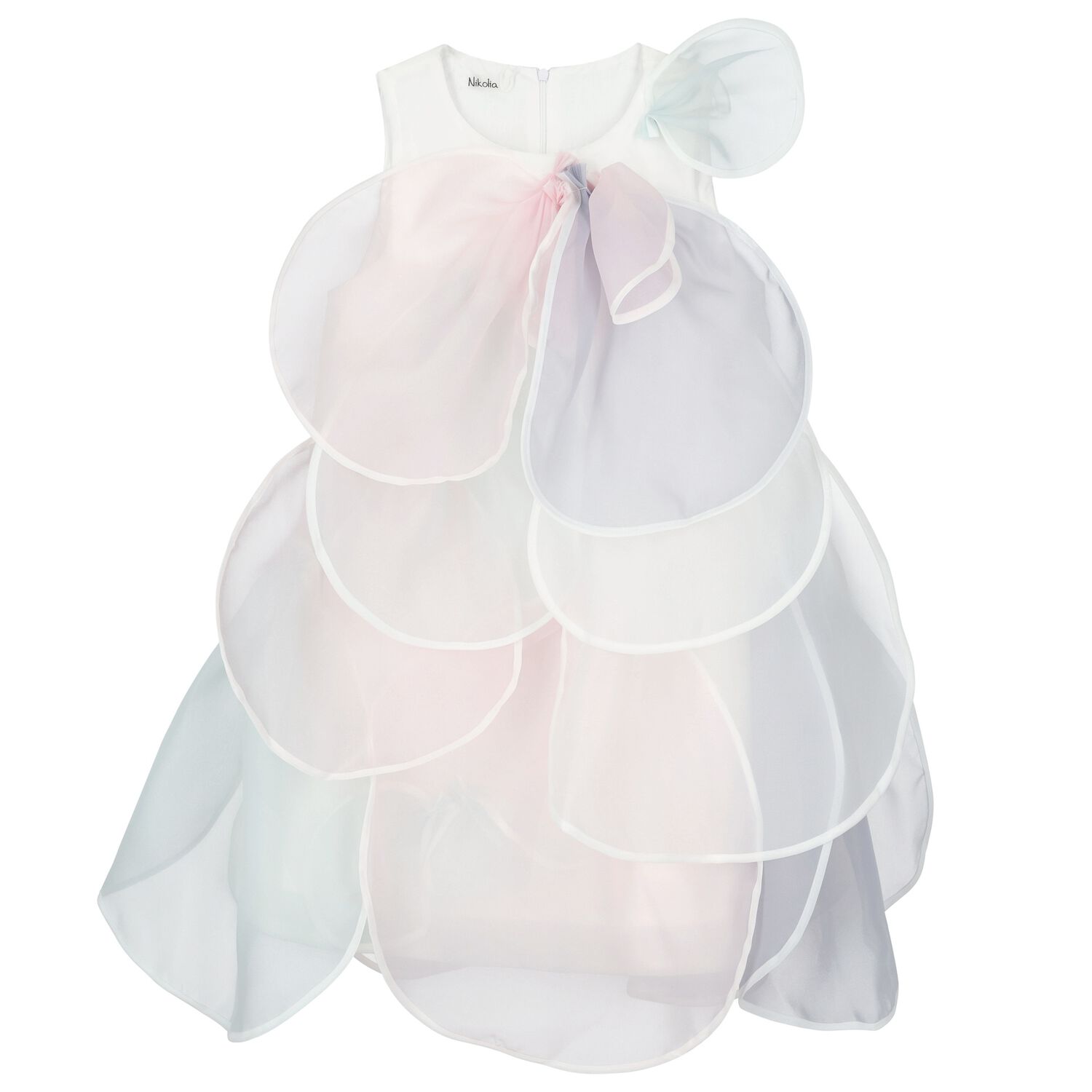 Girls Multi-Coloured Petal Dress, 1, hi-res image number null