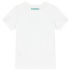 طقم شورت أولاد بالشعار باللون الأخضر والابيض, 1, hi-res