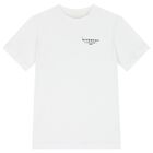 Girls White Logo T-Shirt Dress, 2, hi-res