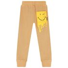 Beige Smiley Joggers, 1, hi-res
