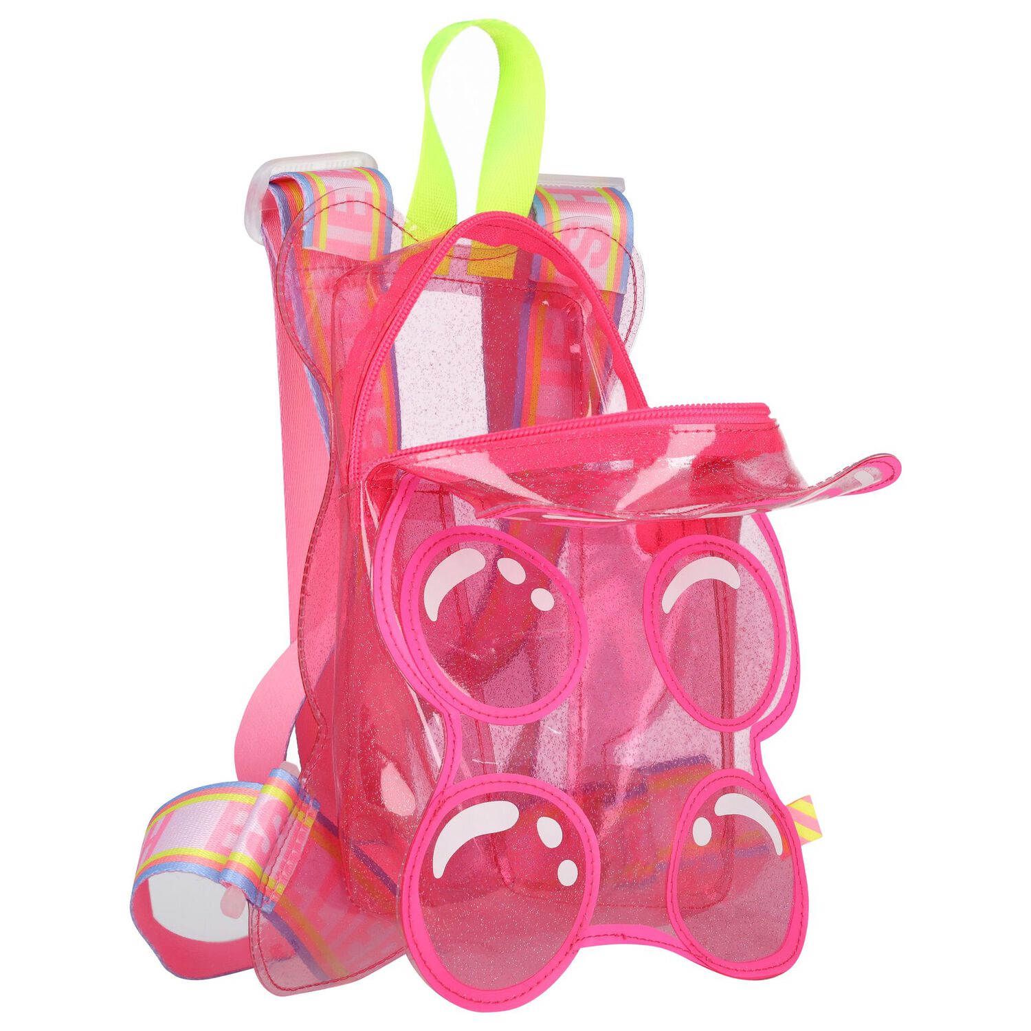 حقيبة ظهر بنات شفافة على شكل دب بالون الوردي , 1, hi-res
