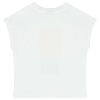 Girls White Logo T-Shirt