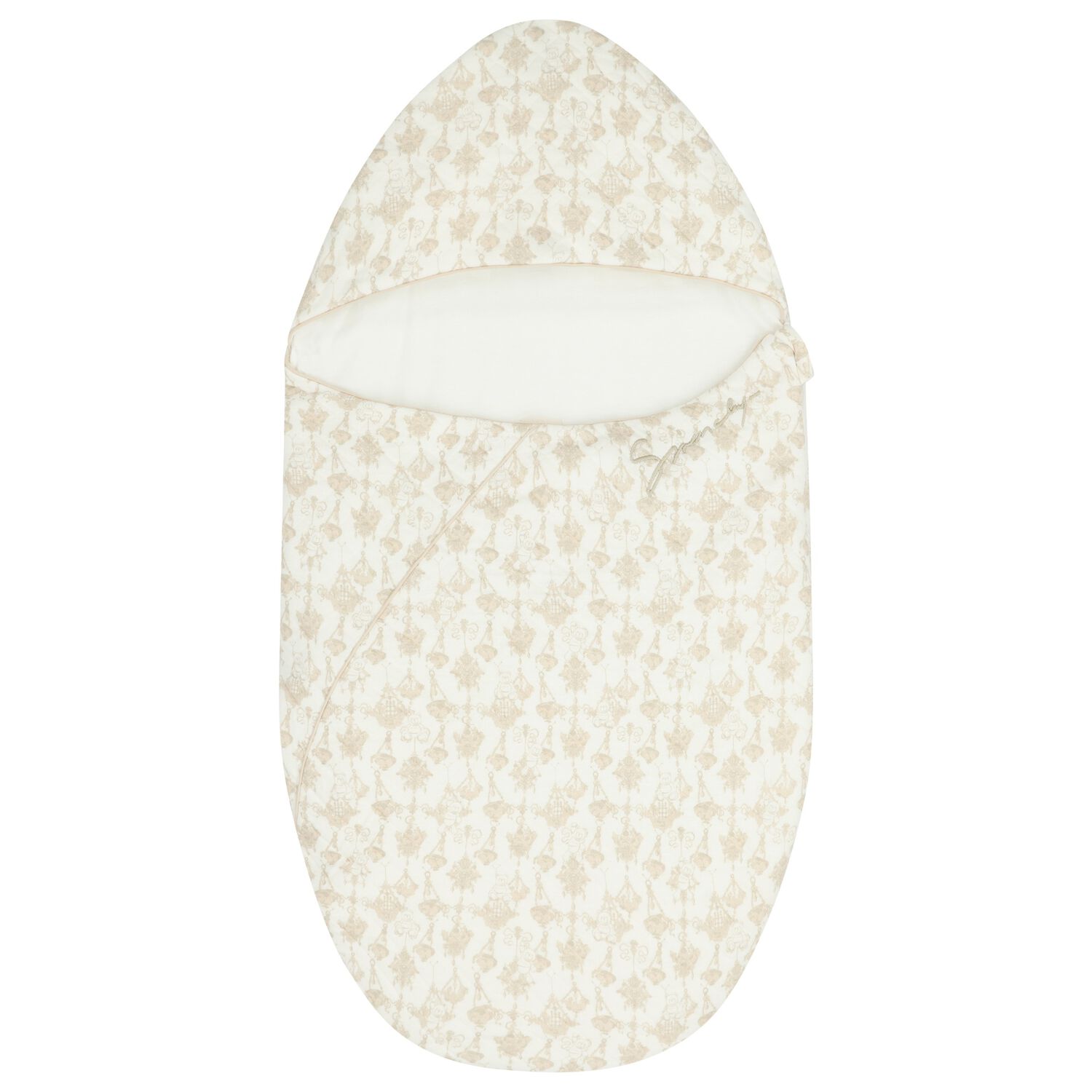 Ivory & Beige Logo Baby Nest, 1, hi-res