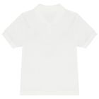 Boys White Tiger Logo Polo Shirt, 1, hi-res