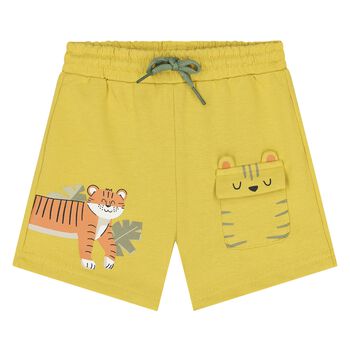 Younger Boys Yellow Tiger Shorts