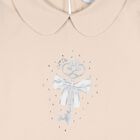 Girls Ivory & Beige Key Skirt Set, 2, hi-res
