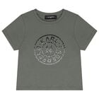 Girls Green Logo T-Shirt, 1, hi-res