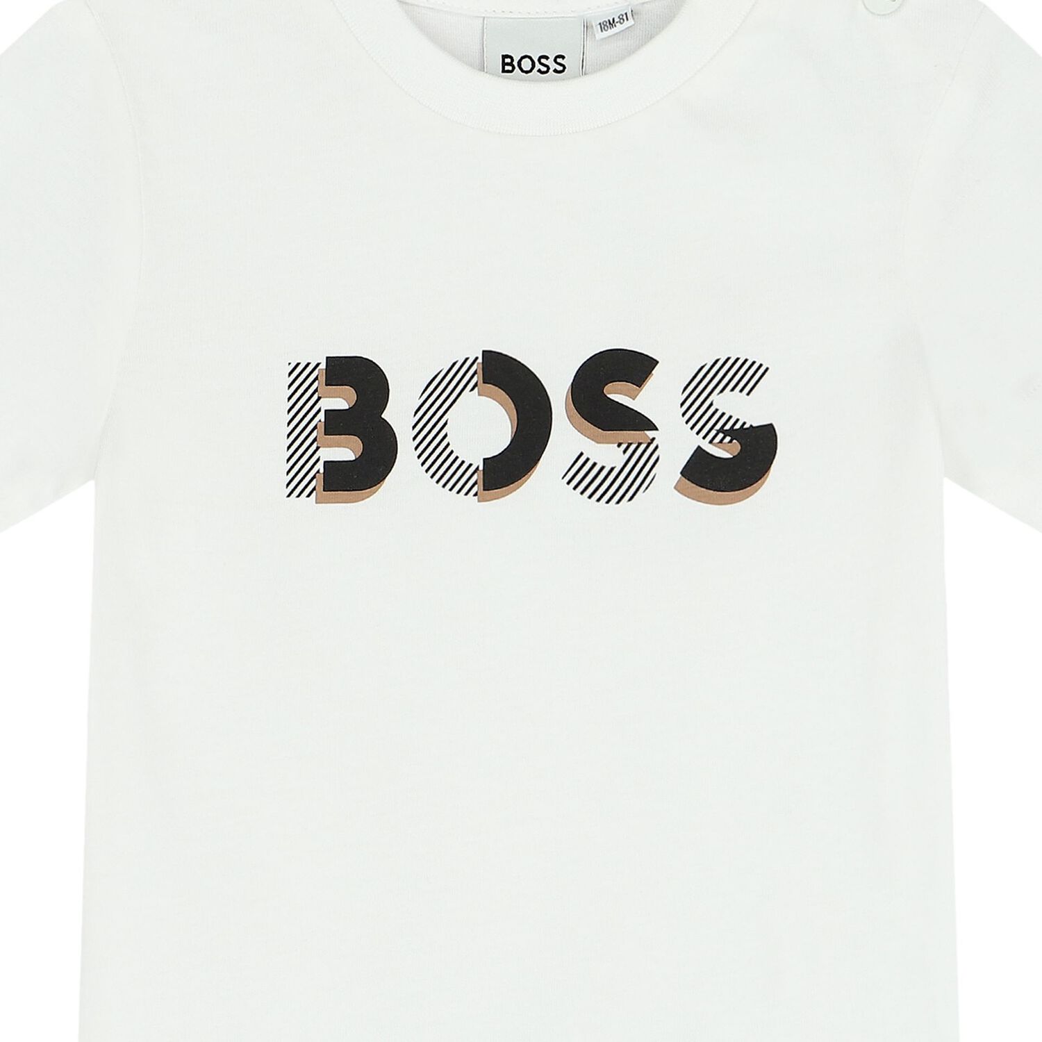 Baby Boys White Logo T-Shirt, 3, hi-res