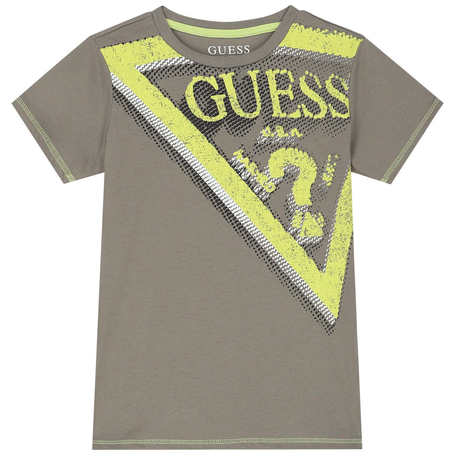 Boys Khaki Green Logo T-Shirt, 1, hi-res