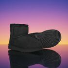 Black Classic Mini II Suede Boots, 1, hi-res