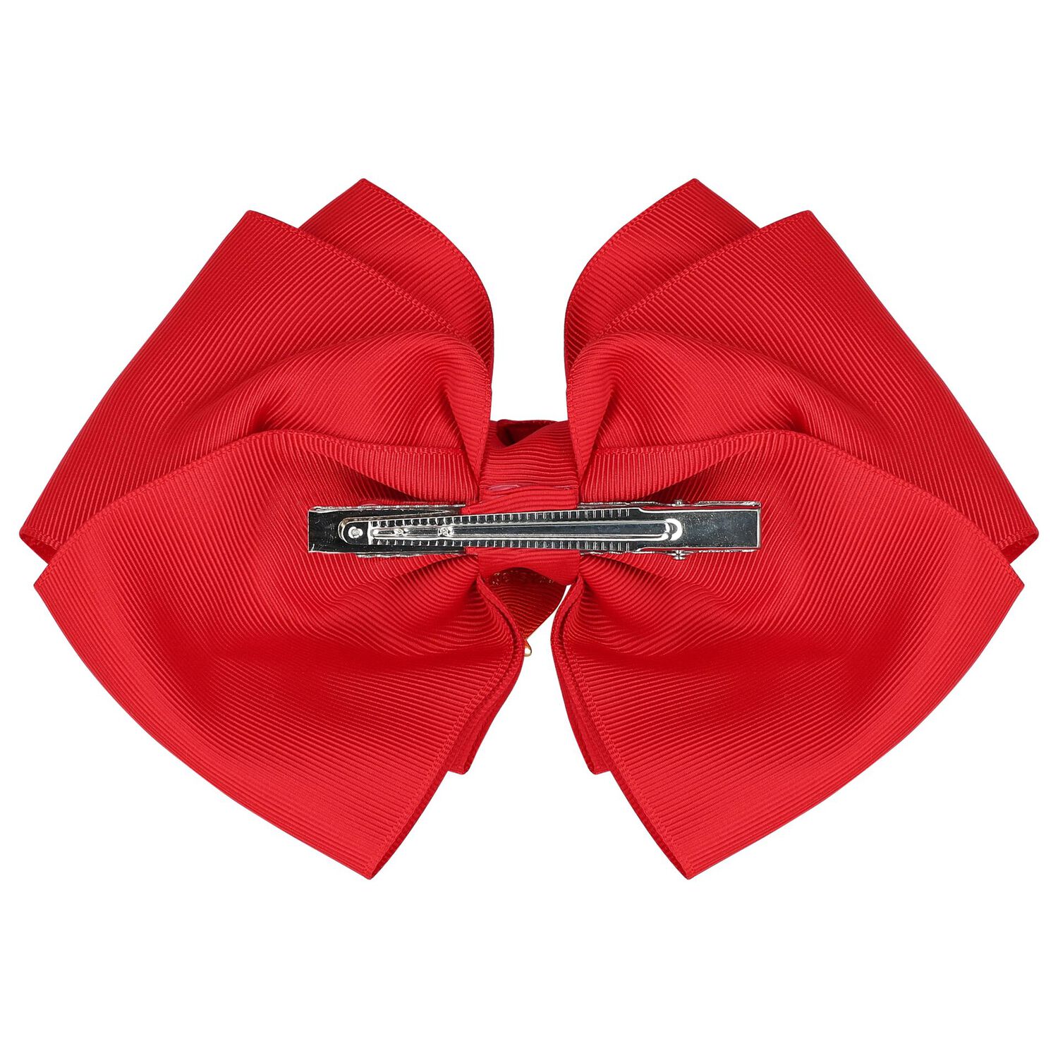 Girls Red Bow Hairclip, 9, hi-res