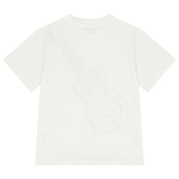 Boys Ivory Guitar Logo T-Shirt             