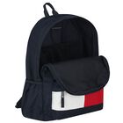Boys Navy Blue Logo Backpack ( 45cm ), 2, hi-res