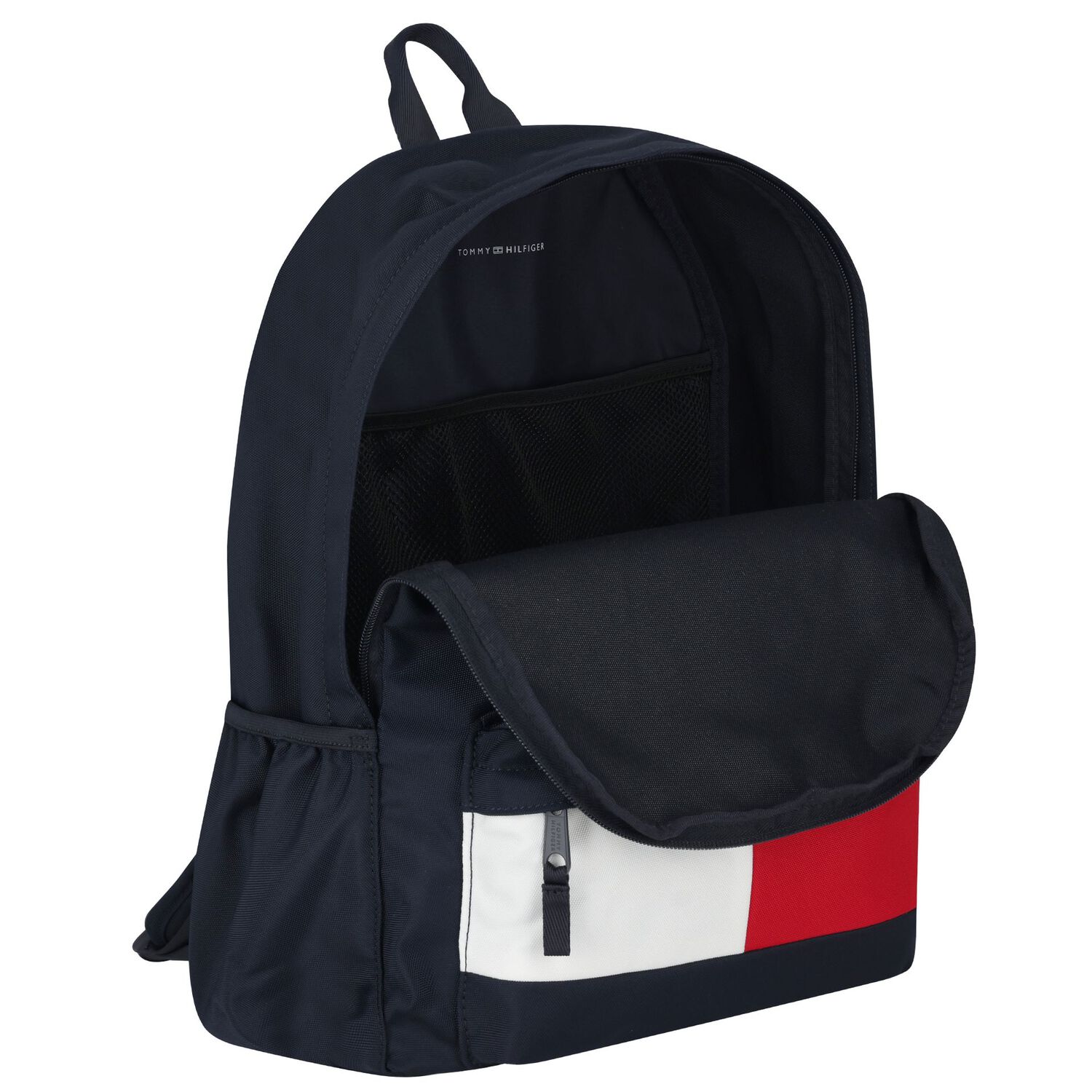 Boys Navy Blue Logo Backpack ( 45cm ), 2, hi-res