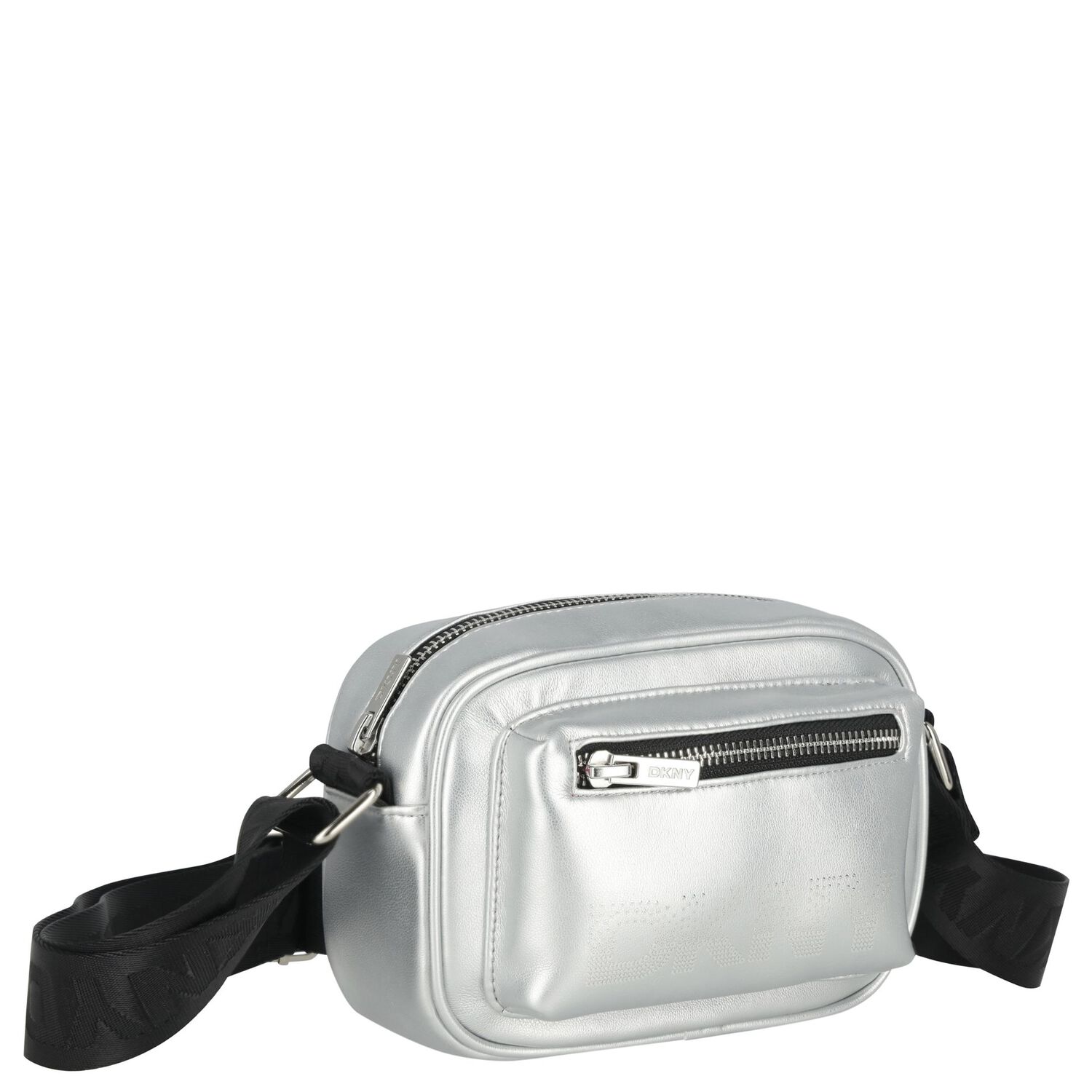 Girls Silver Logo Bag, 1, hi-res