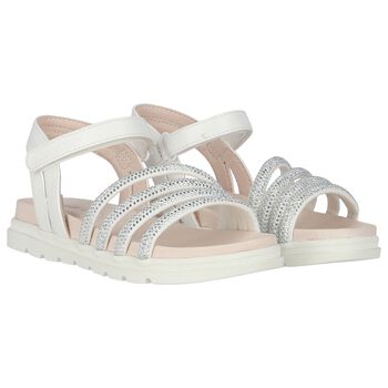 Girls Silver Sandals