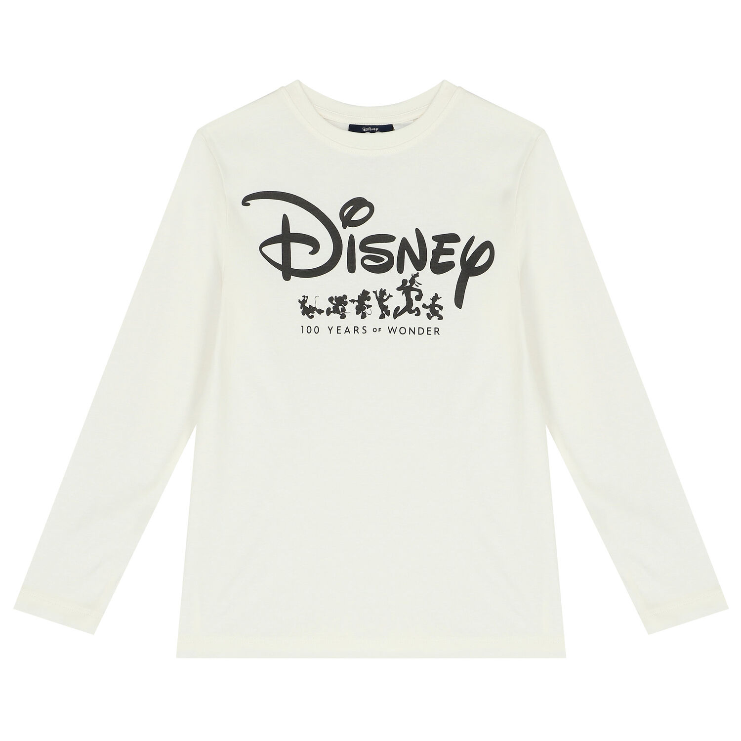 Ivory Disney Logo Long Sleeve Top, 1, hi-res