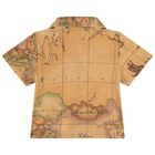 White & Beige Geo Map Babygrow Gift Set, 2, hi-res