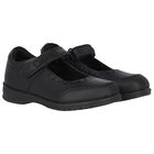 Girls Black Leather Shoes, 1, hi-res