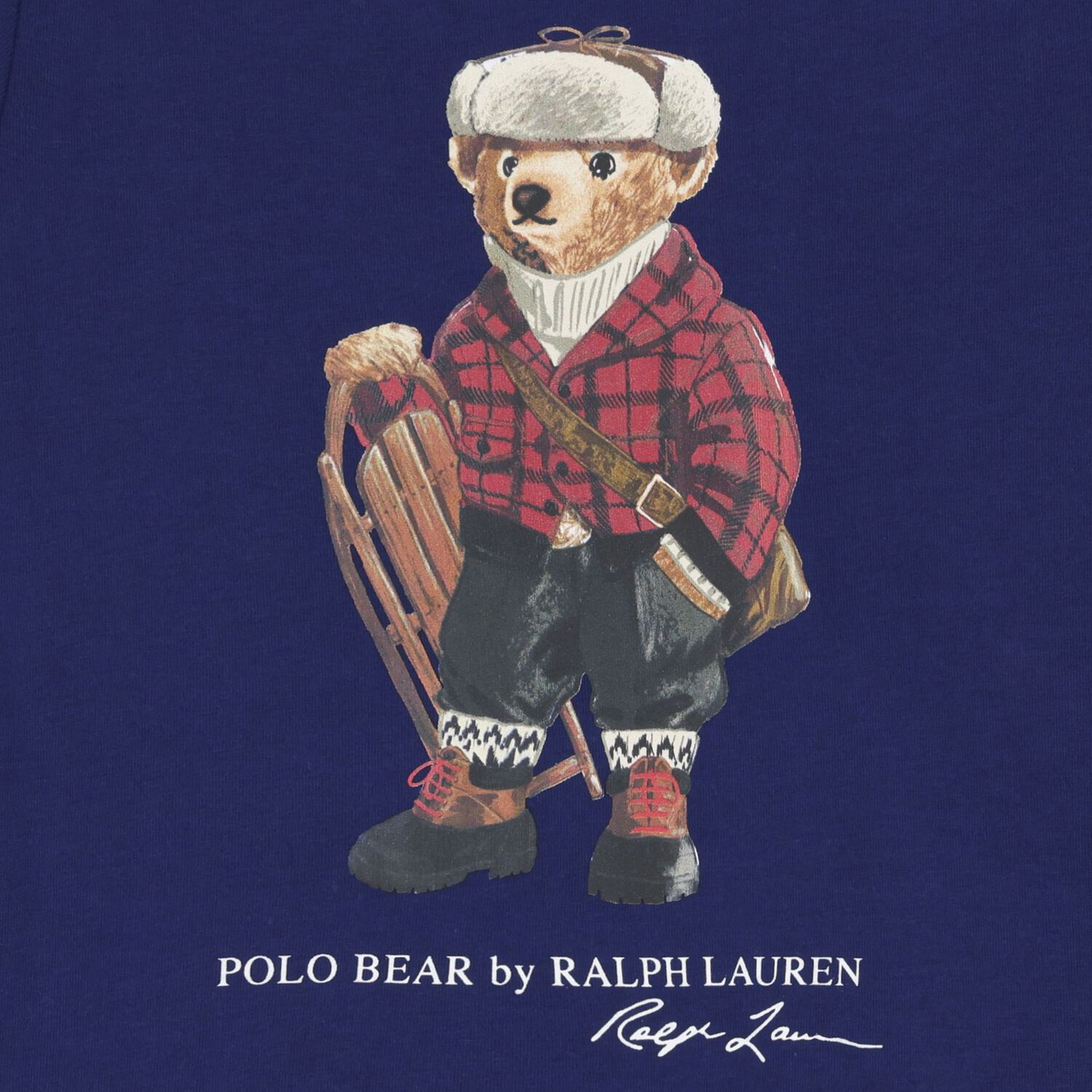 Boys Blue Polo Bear T-Shirt, 1, hi-res
