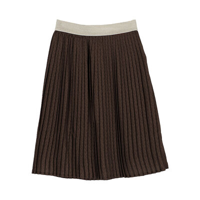 Girls Brown Logo Skirt