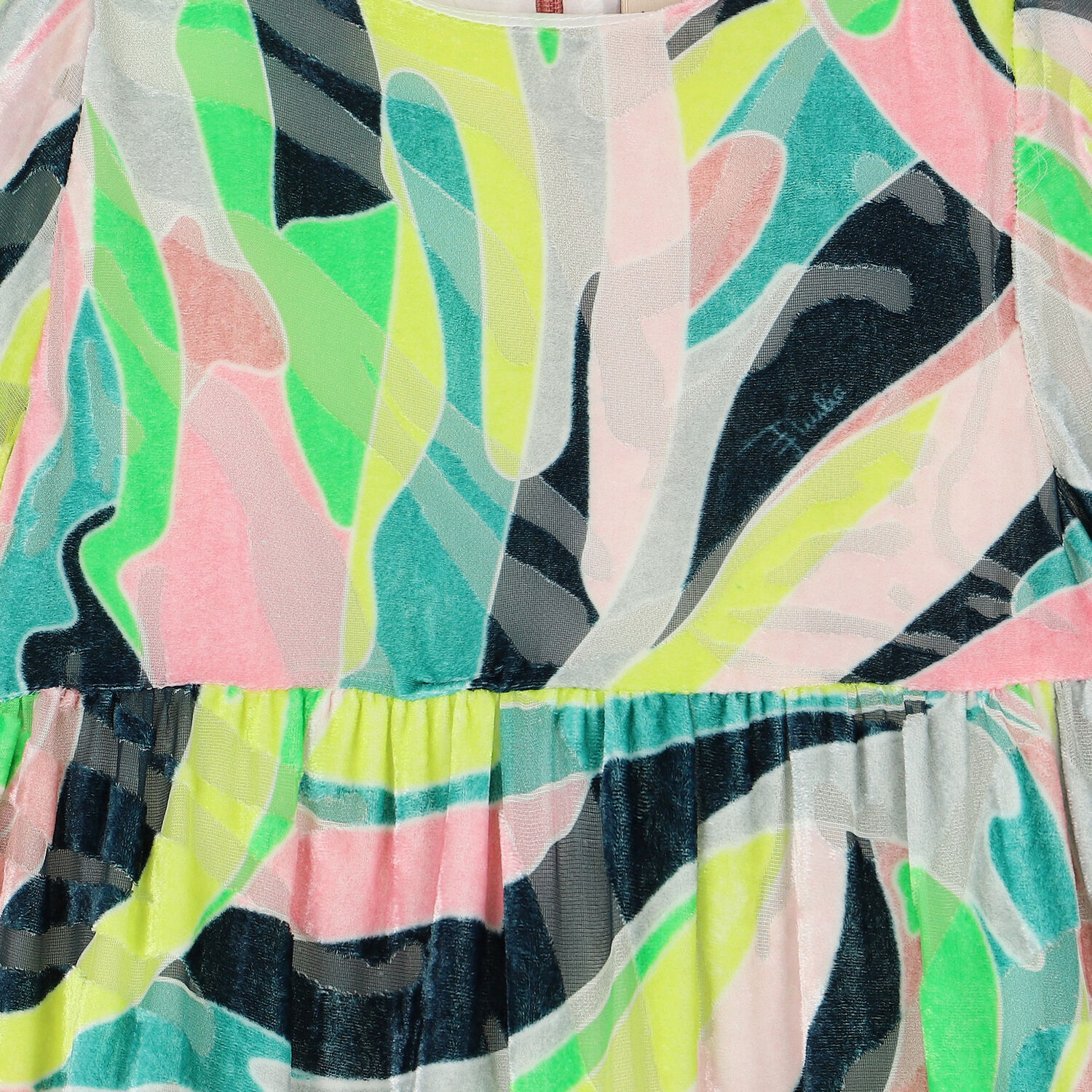 فستان مخمل باللون الاخضر, 1, hi-res