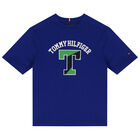 Boys Blue Varsity Logo T-Shirt, 2, hi-res