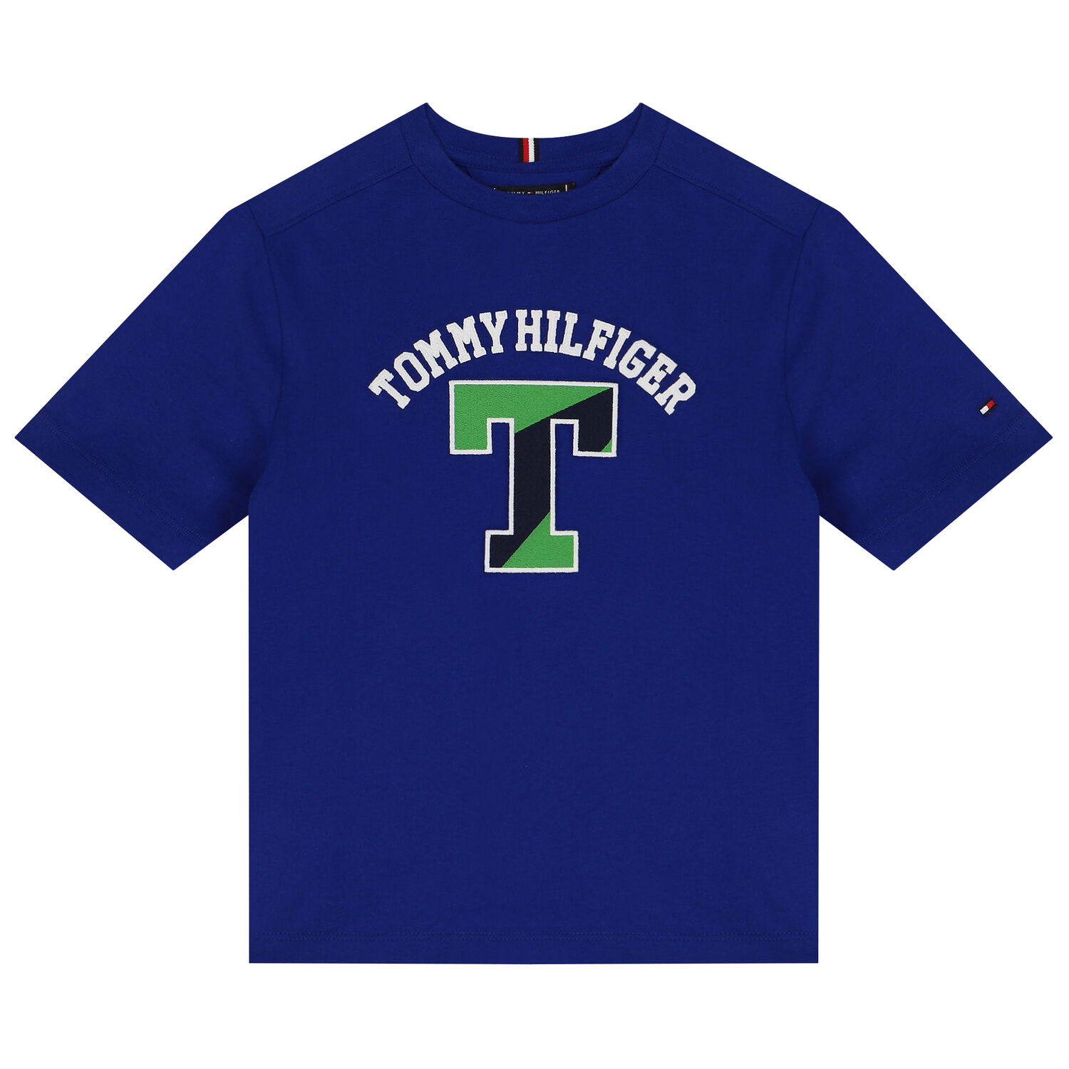 Boys Blue Varsity Logo T-Shirt, 2, hi-res