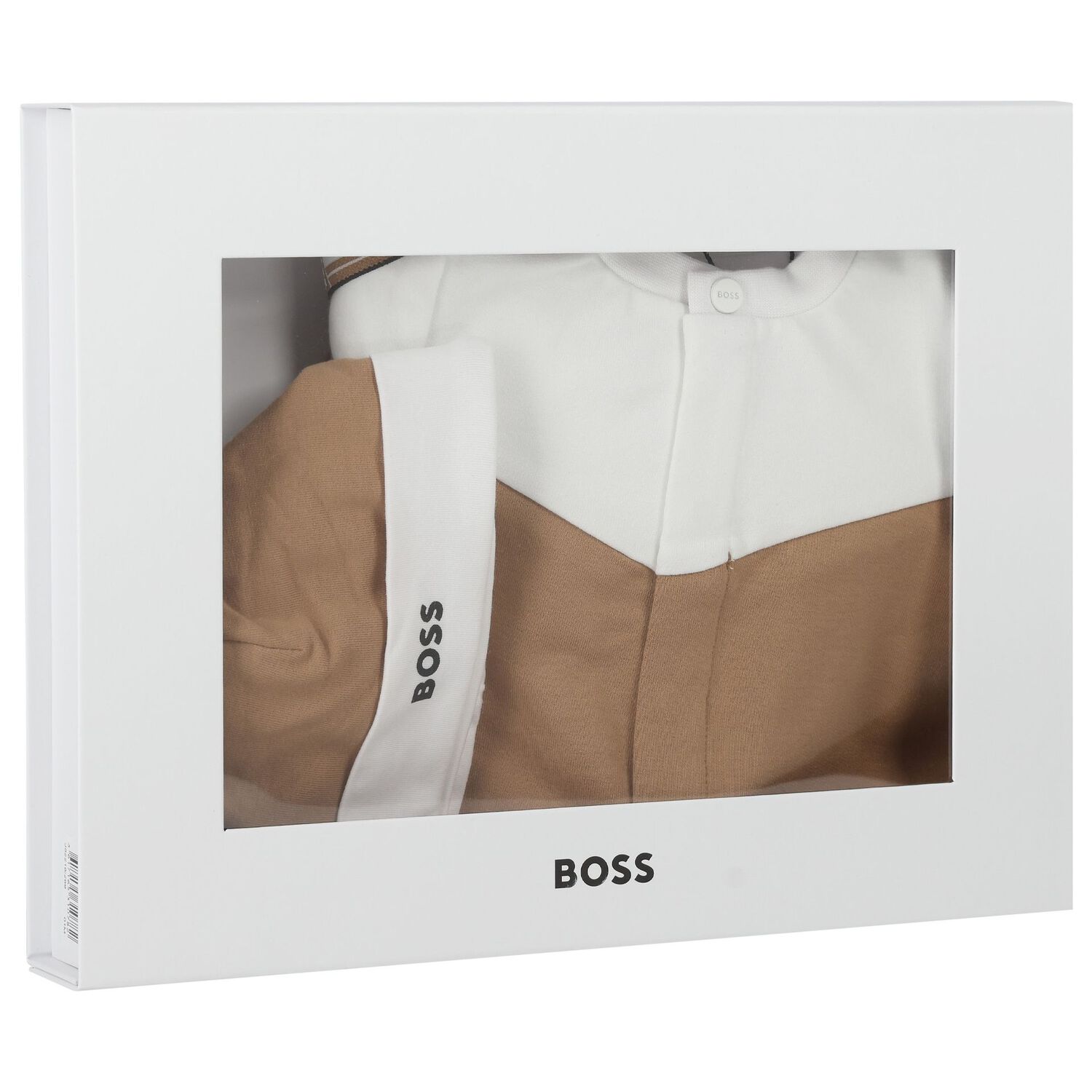 طقم هدايا افرول اولاد بالشعار باللون الابيض والبيج, 2, hi-res