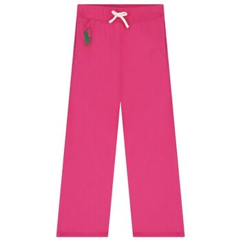Girls Pink Logo Joggers